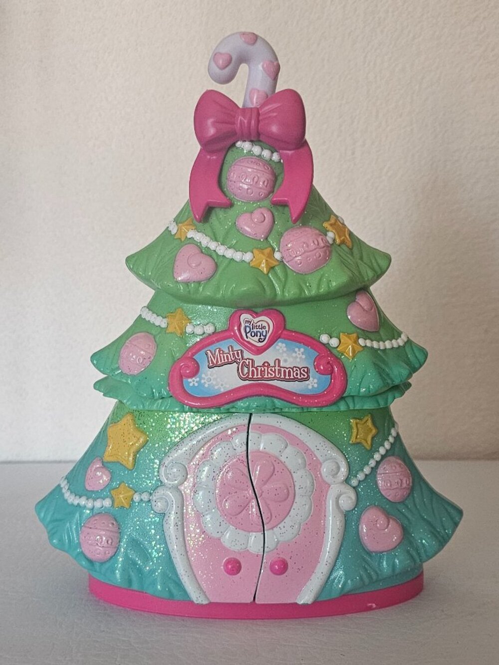 My Little Pony A Very Minty Christmas Tree Pop-Up Playset RARE 2006